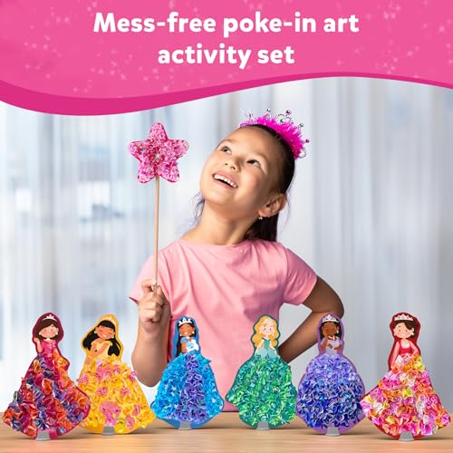 Skillmatics Art & Craft Activity - Poke-in Art Flower Bouquet, Mess-Free Sewing Art for Kids, Craft Kits, DIY Activity, Gifts for Girls & Boys Ages 4, 5, 6, 7, 8, 9