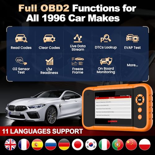 LAUNCH X431 Creader Elite 2.0 FGC OBD2 Scanner, Bi-Directional Scan Scanner for Ford, GM, Chrysler, All Fr ee Reset Full System Diagnostic Scanner, AUTOVIN, Online Feedback, Lifetime Free Update