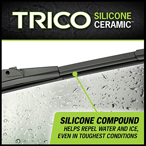 TRICO Silicone Ceramic™ (90-2619) & Inch Pack of 2 Automotive Replacement Windshield Wiper Blades, Ceramic Coated Silicone Super Premium All Weather Beam Blade for Select Vehicle Models