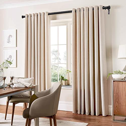 TONIAL Black Curtain Rods for Windows 28 to 48 Inches, Telescoping Splicing 3/4 Curtain Rod 32 to 43 Inch(2.6 to 3.6 ft), Decorative Single Drapery Rod with Small Finial