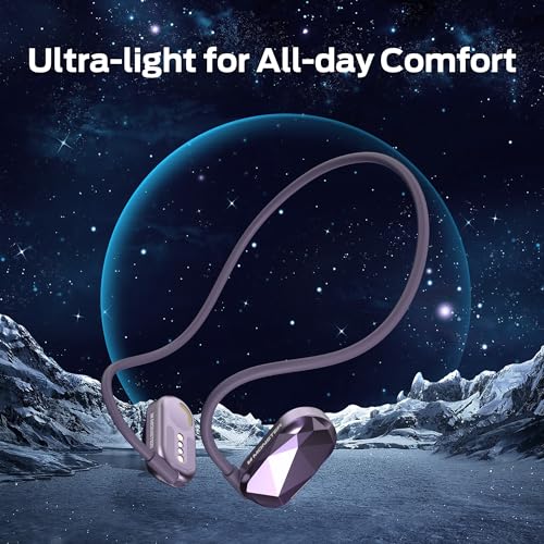 Monster Aria Free Open Ear Headphones Wireless Bluetooth, Air Conduction Headphones Bluetooth 5.3 Sports, ENC Clear Talk with Built-in Mic, 8H Playtime Headset for Running, Cycling, Hiking, Driving