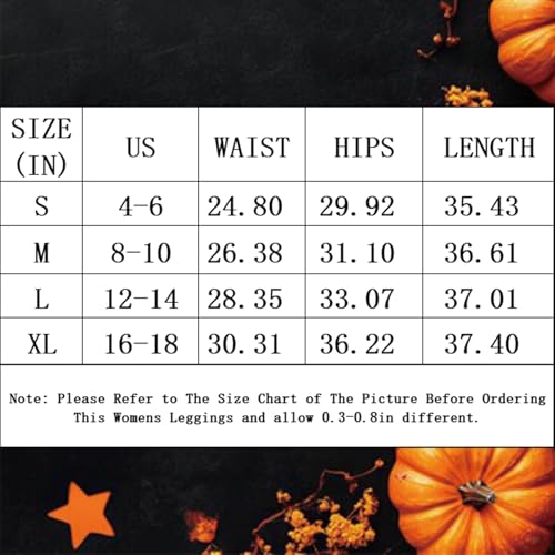 Deresagrl Womens Halloween Leggings Costume Cosplay Pumpkin Printed Stretchy High Waisted Yoga Tights