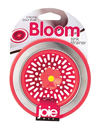 Joie Bloom Kitchen Sink Strainer Basket, Fits All Standard Sinks, Stainless Steel, Cute Garbage Disposal Drain Cover, 4.5-Inch, Flower, Colors May Vary