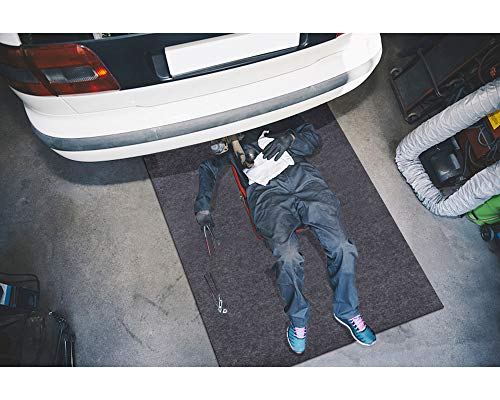 Sszhen Garage Floor Protection Mat，Reusable, Washable, Indoor Parking Mat-Premium Absorbent Oil Pad Contains Liquid (14'7" x 5'9")