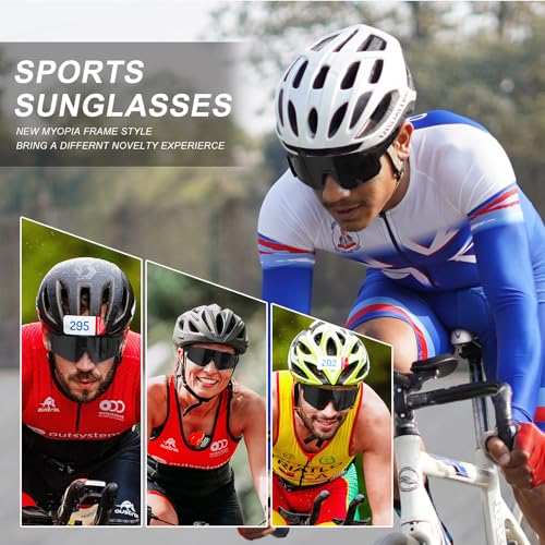 TURBOPEP Polarized Sports Sunglasses for Men and Women, Fishing Baseball Running Cycling Mountain Bike Sunglass with UV Protection
