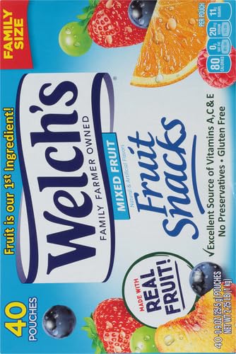 Welch's Mixed Fruit, 0.9 oz, 40 Ct