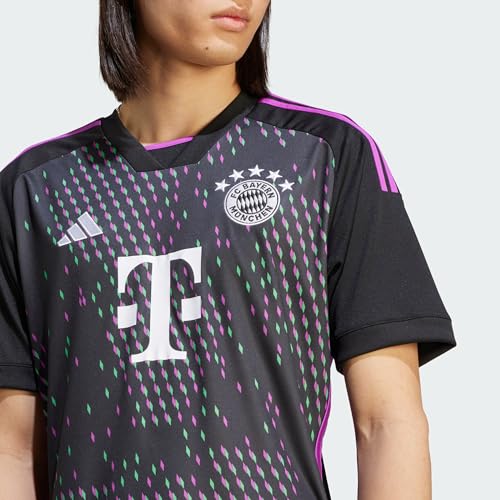 adidas Men's Soccer Bayern Munich 23/24 Away Jersey - Unifying Message, Moisture-Wicking Fabric, Unique World Map Graphic, Eco-Friendly Materials (Large)