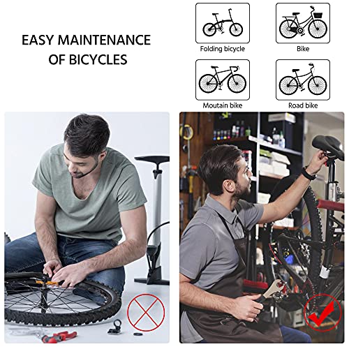 Yaheetech Bike Repair Stand Height Adjustable Bike Work Stands with Multiple Quick Release Telescopic Arm Tool Tray for Home Bicycle Mechanic