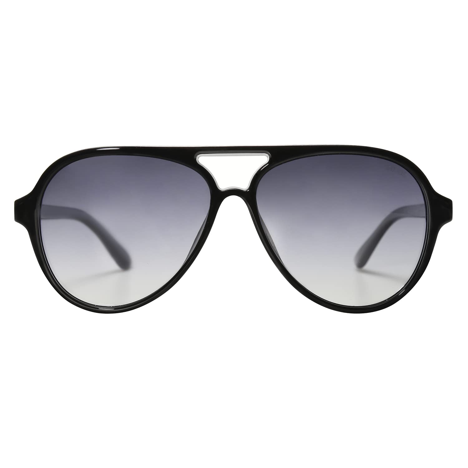 SOJOS Classic Polarized Aviator Sunglasses for Women Men, Retro Trendy Aviators Shades SJ2201, Black/Gradient Grey