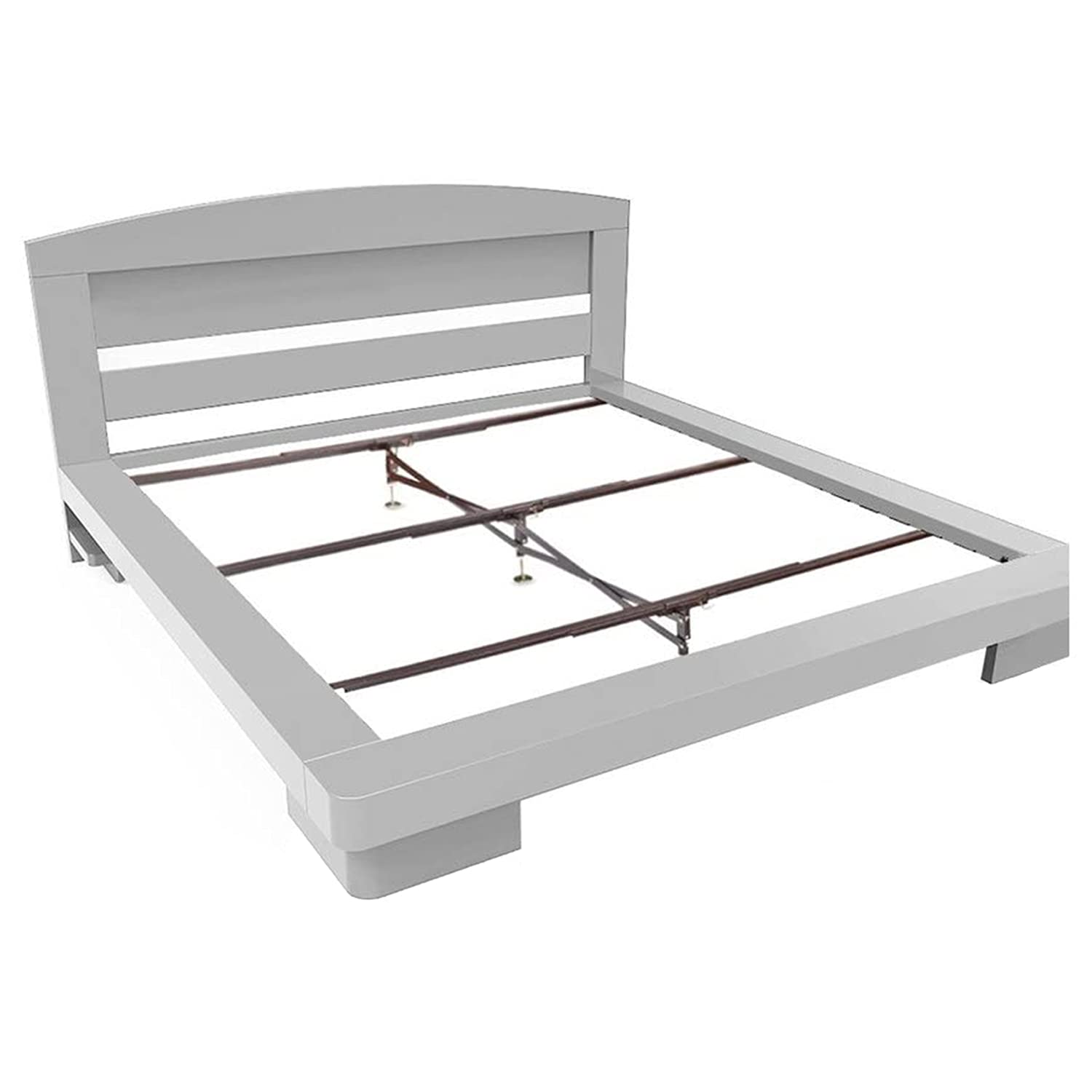 Glideaway X-Support Bed Frame Support System, GS-3 XS Model - 3 Cross Rails and 3 Legs - Strong Center Support Base for Full, Queen and King Mattress, Box Springs, and Bed Foundations