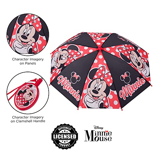 Disney Kids Umbrella, Frozen, Princess Or Minnie Mouse Rain Wear For Girls Ages 3-6