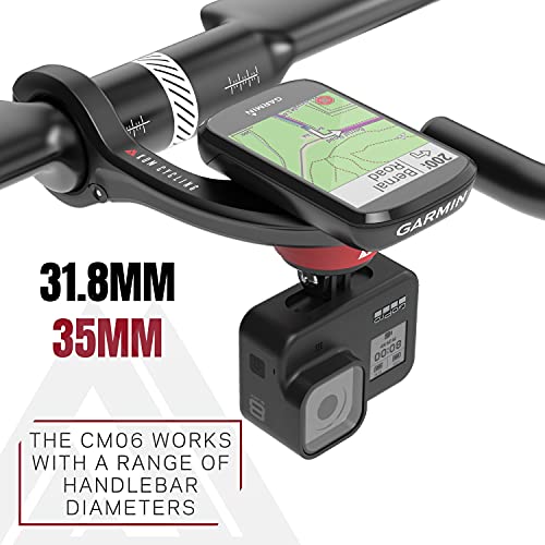 KOM Cycling CM06 Quick Release GoPro Computer Mount for Wahoo and Garmin Bike Computers (Bike Mount Compatible with Edge 1050, Wahoo Ace and Others) 1050 Bike Mount Compatible with GoPro Accessories