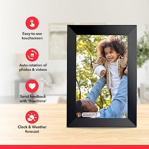 64GB 19inch FRAMEO Smart WiFi Digital Photo Frame 1280x960(4:3) IPS LCD Touch Screen, Auto-Rotate Portrait and Landscape, Dual-WiFi Share Moments Instantly via Frameo App from Anywhere