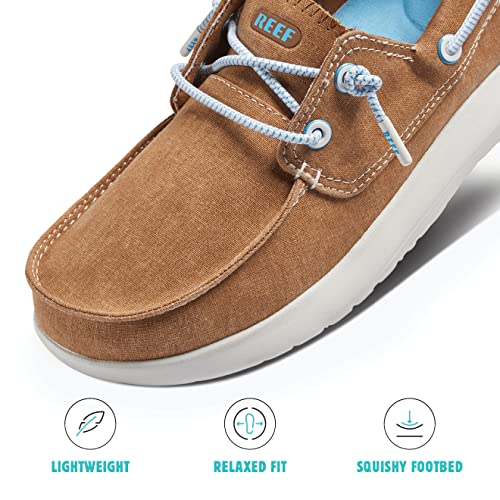 Reef Men's Swellsole Pier Boat Shoe, Brown, 12