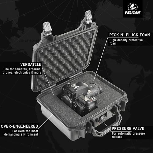 Pelican 1200 Case With Foam (Black)