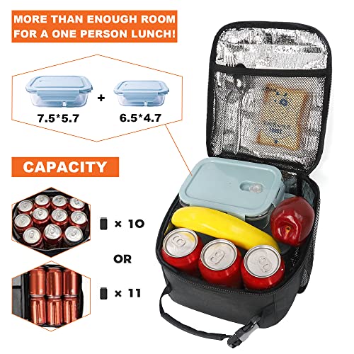 Lunch Box for Men Women Adults Small Lunch Bag for Office Work Picnic - Reusable Portable Lunchbox, Penoy Flower