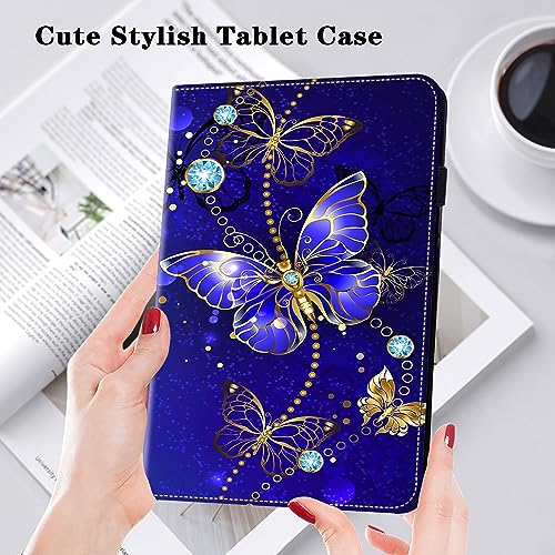 VODEFOX Case for Samsung Galaxy Tab A 9.7 Inch (SM-T550 T555 SM-P550 P555),PU Leather Folio Flip Stand Shockproof Smart Case with Elastic Band for Galaxy Tab A 9.7 inch Tablet - Starry Sky