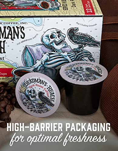 Raven’s Brew Coffee High Caffeine Dark Roast K-Cup Compatible Single Serve Pods — Deadman’s Reach 12ct
