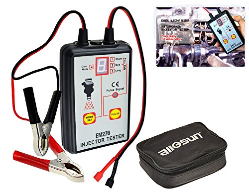 ALLOSUN Fuel Injector Cleaner Tester & Adapter DIY Cleaning Tool Kit Set (Fuel Injector Tester)