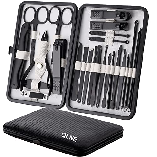 Nail Clippers Sets High Precisio Stainless Steel Nail Cutter Pedicure Kit Nail File Sharp Nail Scissors and Clipper Manicure Pedicure Kit Fingernails & Toenails with Portable cas
