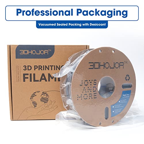 PETG Filament 1.75mm Solid Silver,3D Printing Filament 1kg Spool(2.2lbs), 3D Filament 1.75mm Dimensional Accuracy +/- 0.03mm Non Tangling Non Clogging Non Stringing,Print with Most 3D Printers