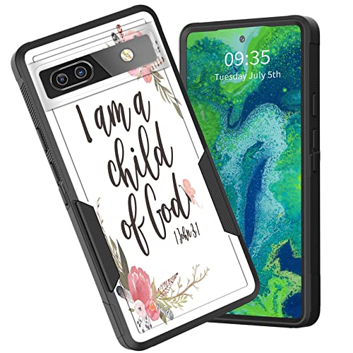 CICPLKSE for Pixel 7a Case,Dual Layer Heavy Duty Hybrid Shockproof Hard PC Soft Silicone TPU Bumper Protective Cover Case for Google Pixel 7A 6.1 inches 2023,Cute Panda in The Forest