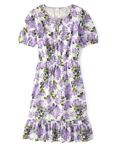 Gymboree,Short Cap Sleeve Flowy Spring Dress,Bunnys Tail,XSmall (Adult)