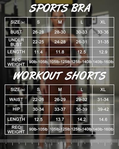 Ourgifts Workout Sets for Women 2 Piece Outfits Seamless High Waisted Workout Shorts Women with Sports Bra Sets Gym Clothes (Our10S-Coffee)
