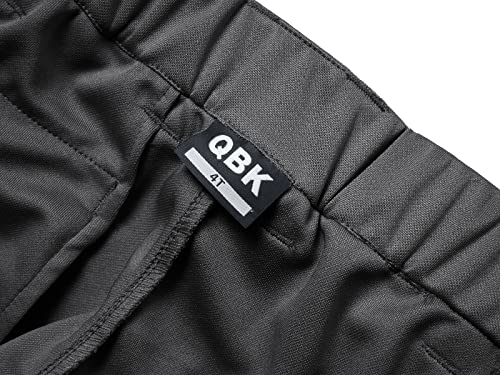 QBK 2T-17Years Toddler to Youth Baseball Pants Softball Pants Kids Tee Ball Pants for Boys and Girls Black (16-17, White/Black)