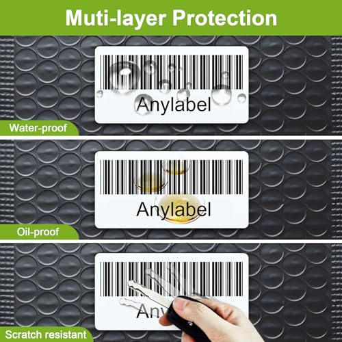 Anylabel - Compatible Standard Address Labels Replacement for Brother DK-1201 (1.1" X 3.5”), Use with Brother QL Label Printers (12 Rolls + 1 Reusable Cartridge, 400 Labels/Roll)