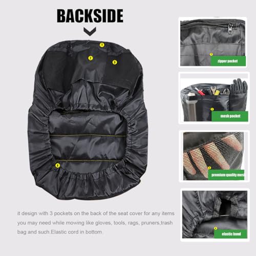 Riding Lawn Mower Seat Cover Compatible with John Deere,Lawn Tractor Seat Cover(Medium)