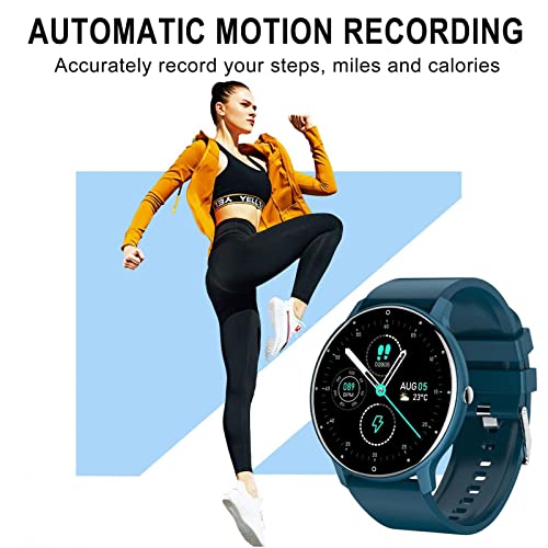 Smart Watch with Heart Rate Monitor Blood Pressure Oximeter Sleep Monitoring Multiple Exercise Modes Health Data Recording for Men Women (C 2)