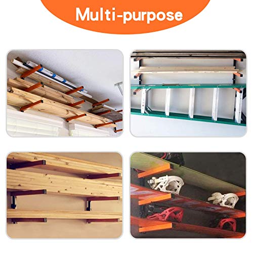 Ultrawall Wall Mount Wood Organizer Racks, Lumber Storage Metal Racks Wood Storage Racks with 3-Level (3 Pack)