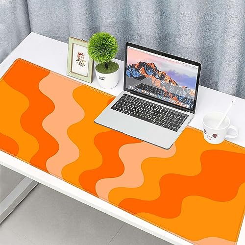 Avezano Abstract Artisan Mouse Pad, Large Gaming Mouse Pads with Non-Slip Rubber Base, Stitched Edges Desk Mat Big Mousepad for Computer Keyboard, Home & Office Gifts, 31.5x15.7inch