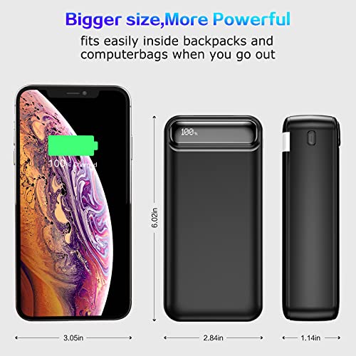 POIYTL Power Bank 50000mAh 22.5W Fast Charging Portable Charger with Flashlight, 3 Outputs & 2 Inputs Huge Capacity External Battery Pack for iPhone, Samsung, iPad etc