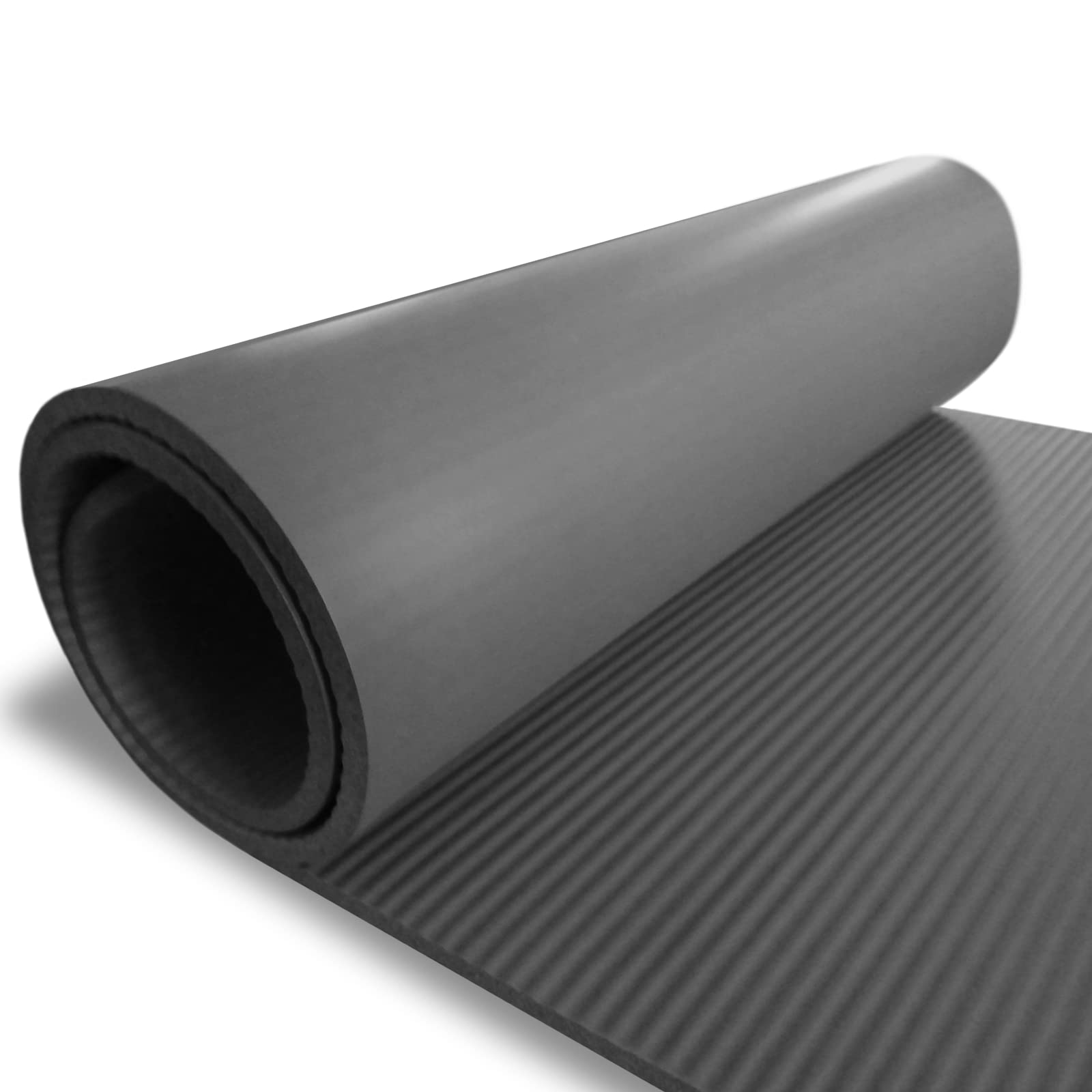 YAMAZEN 72"X24" Extra 10mm, 2/5 inch thick Yoga Workout Mat for Home Gym Exercise | All Purpose Mat with Strap