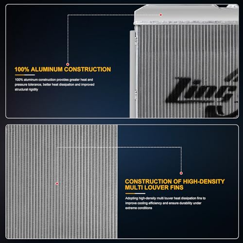 ZING KING CC829 All Aluminum Radiator 3-Row Race Radiator For 1982-2002 Chevy S-10 Blazer V8 Conversion 1984 1985 1986 1987 1988 1989 1990 Chevrolet Corvette