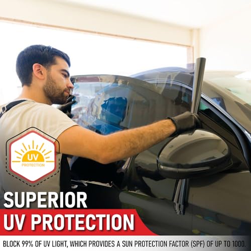 United Window Tint Universal Black 5% VLT 20" in x 100'Ft x3Rolls Standard Dyed 1Ply Film Black Color - Privacy Tint for Car, Home, Blocks UV/IR Rays, Reduce Heat & Glare (3Rolls of 5% 20Inch)