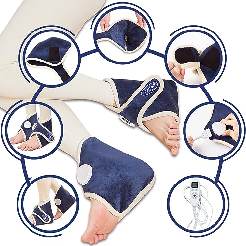 CAMECO 1 Pair Heating Pad for Feet, Foot Heating Pad for Feet Neuropathy, Heated Foot Wraps for Pain Relief, Heated Foot Braces for Plantar Fasciitis | 0-90Min Auto-Off | One Size Fits Most