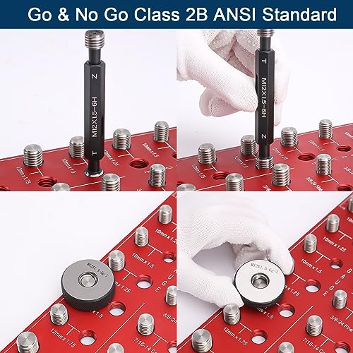 AltitudeCraft Thread Checker, Nut and Bolt Thread Checker, Bolt Size and Thread Gauge, Bolt and Nut Identifier Gauge, Bolt Gauge