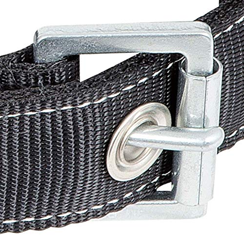 Peakworks Fall Protection Safety Harness Positioning Belt with Padded Lumbar Support, 2 D-Rings, Black, Small, V8056021