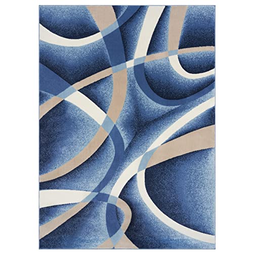 2305 Geometric Abstract Beige 2x7 Area Rugs for Entryway