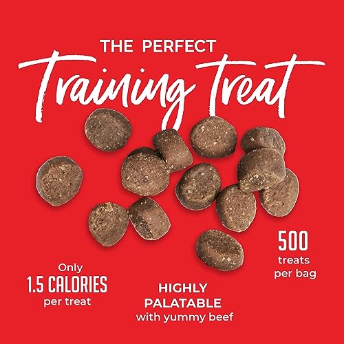 Buddy Biscuits Trainers Training Bites Soft & Chewy Dog Treats, Beef, 10 oz. Pouch