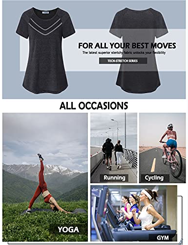 Vldnery Women for Golf Shirts Athletic Moisture Wicking Activewear Long Sleeve Yoga Teenis Shirt