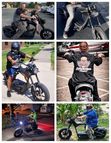 eAhora 4000W M1P Pro (2025 Upgrade) 50MPH Electric Motorcycle, 60V 42ah Battery, 55 Miles Range, Dual Suspension Dual Hydraulic Brakes,Street Legal