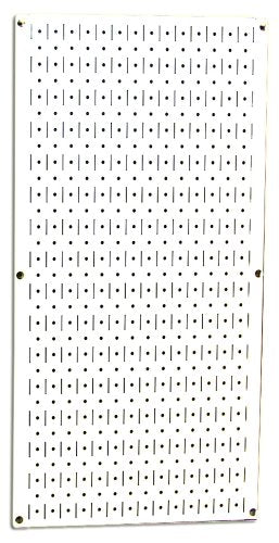 Wall Control Pegboard 32in x 16in White Metal Pegboard Tool Board Panel