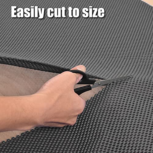 POWERTEC Non Slip Mat for Woodworking, Anti-Slip Drawer Shelf Liner, 24 x 48in Router Mat, Grip Mat for Shelves, Tool Box, Cabinet, Router, Drawer, Sander, Work Bench - Black (71014)
