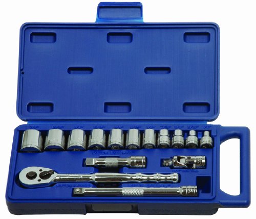 Williams JHW50663 15-Piece 3/8-Inch Drive Socket and Drive Tool Set With Compact Case - 6 Point SAE