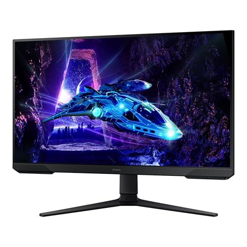Samsung 24-Inch Odyssey G3 (G30D) Series FHD Gaming Monitor, 1ms, 180Hz, AMD FreeSync, Adjustable Stand, Black Equalizer, Virtual Aim Point, Eye Saver Mode, Flicker-Free, LS24DG302ENXZA