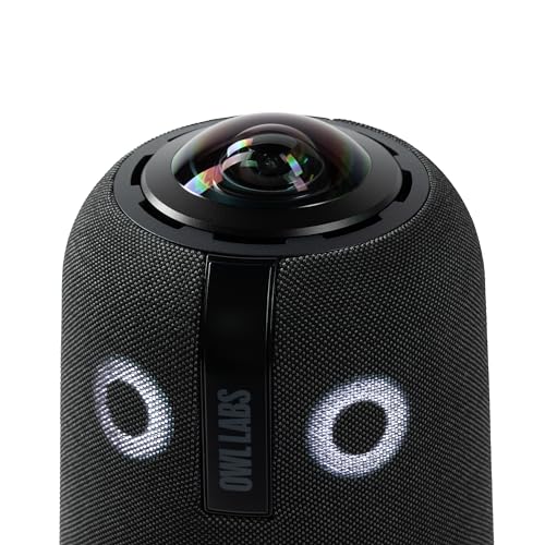 Meeting Owl 4+ 360-Degree, 4K Smart Video Conference Camera, Microphone, and Speaker (Automatic Speaker Focus, Smart Zooming, and Noise Equalizing)